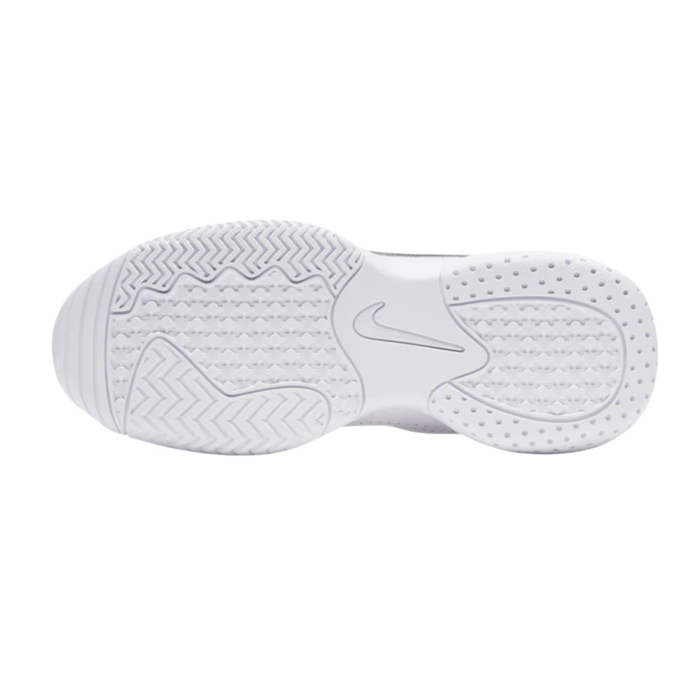 Nike Court Lite 2 White/Silver - Junior Tennis Shoe - Image 5