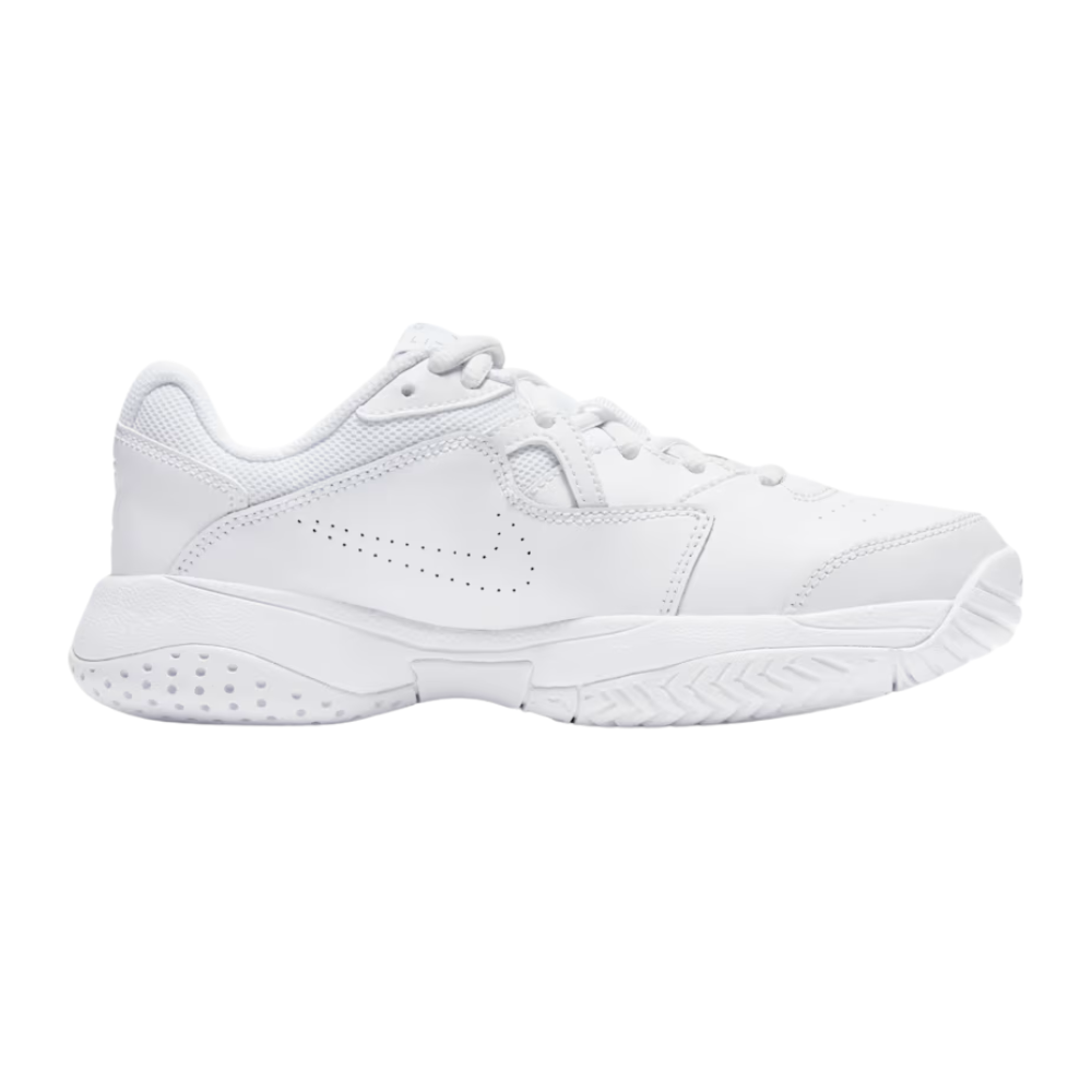 Nike Court Lite 2 White/Silver - Junior Tennis Shoe - Image 4